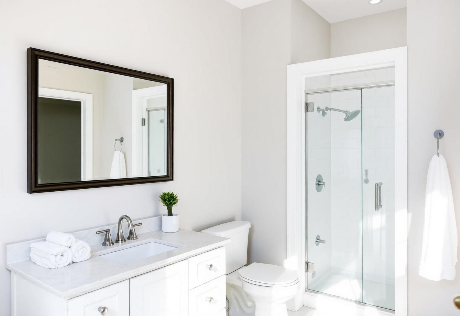Clean bathrooms